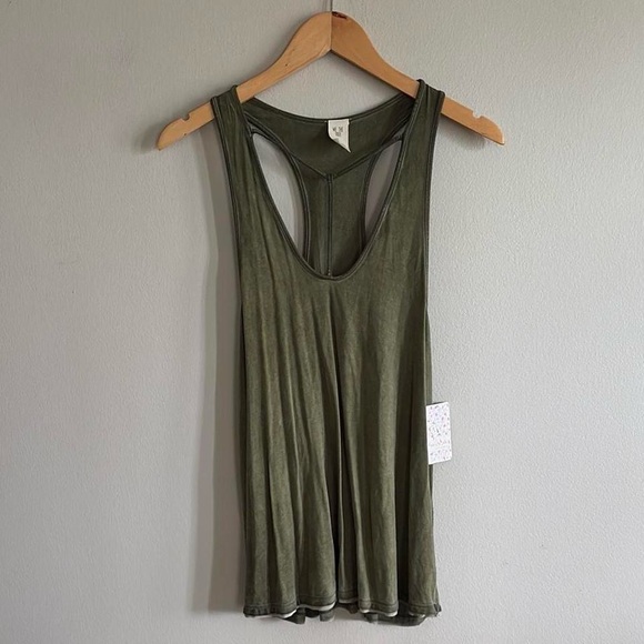 We The Free Olive Green Tank Top - Picture 1 of 4